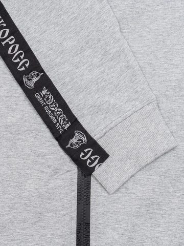 Grey melange zip hoodie “VELIKOROSS”