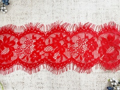 Кружево Французское, ш. 10,5 см, красный