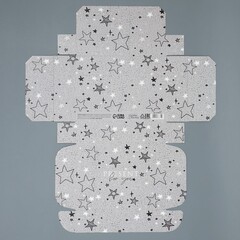 Коробка самосборная одиночная Прямоугольник, 15*21*5 см, Present for you, Звездные радости, 1 шт.