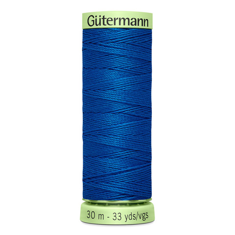 Нить Top Stitch 30/30 м для декоративной отстрочки, Gutermann, 322 синяя бирюза