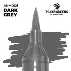Акриловый маркер с кистью AK Playmarkers Dark Grey