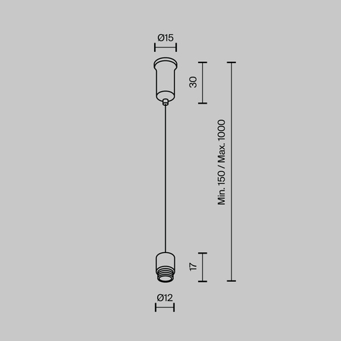 Аксессуар Maytoni Accessories for system shelf CA028SW-L1000-B