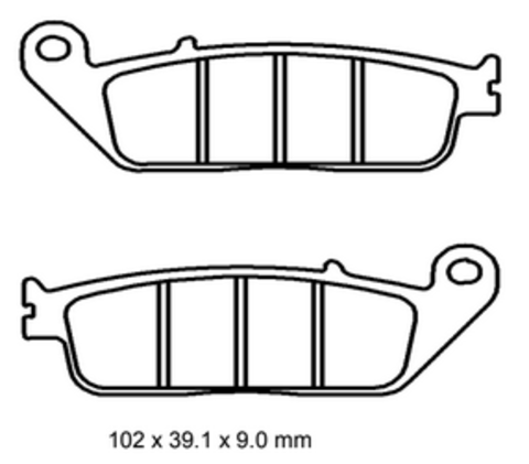 Колодки  G-brake   GM-01071S  9 мм
