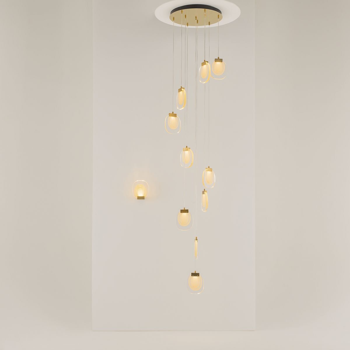 Подвесной светодиодный светильник Maytoni Modern Biology MOD367PL-L30BBSK