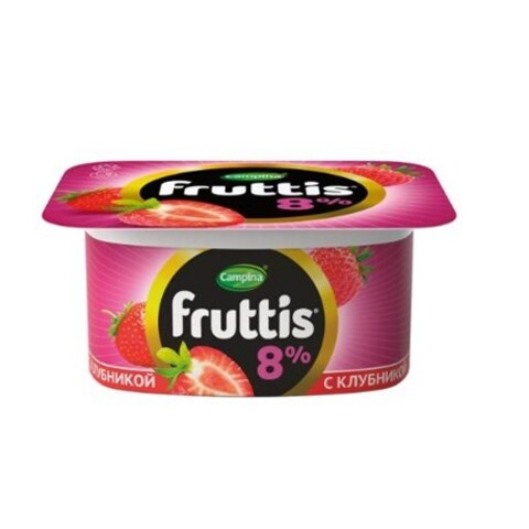 Йогуртный продукт Фруттис 8% 115г Малина ананас дыня, шт