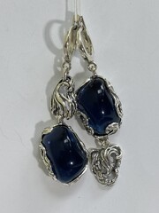 Алансон (серьги из серебра)