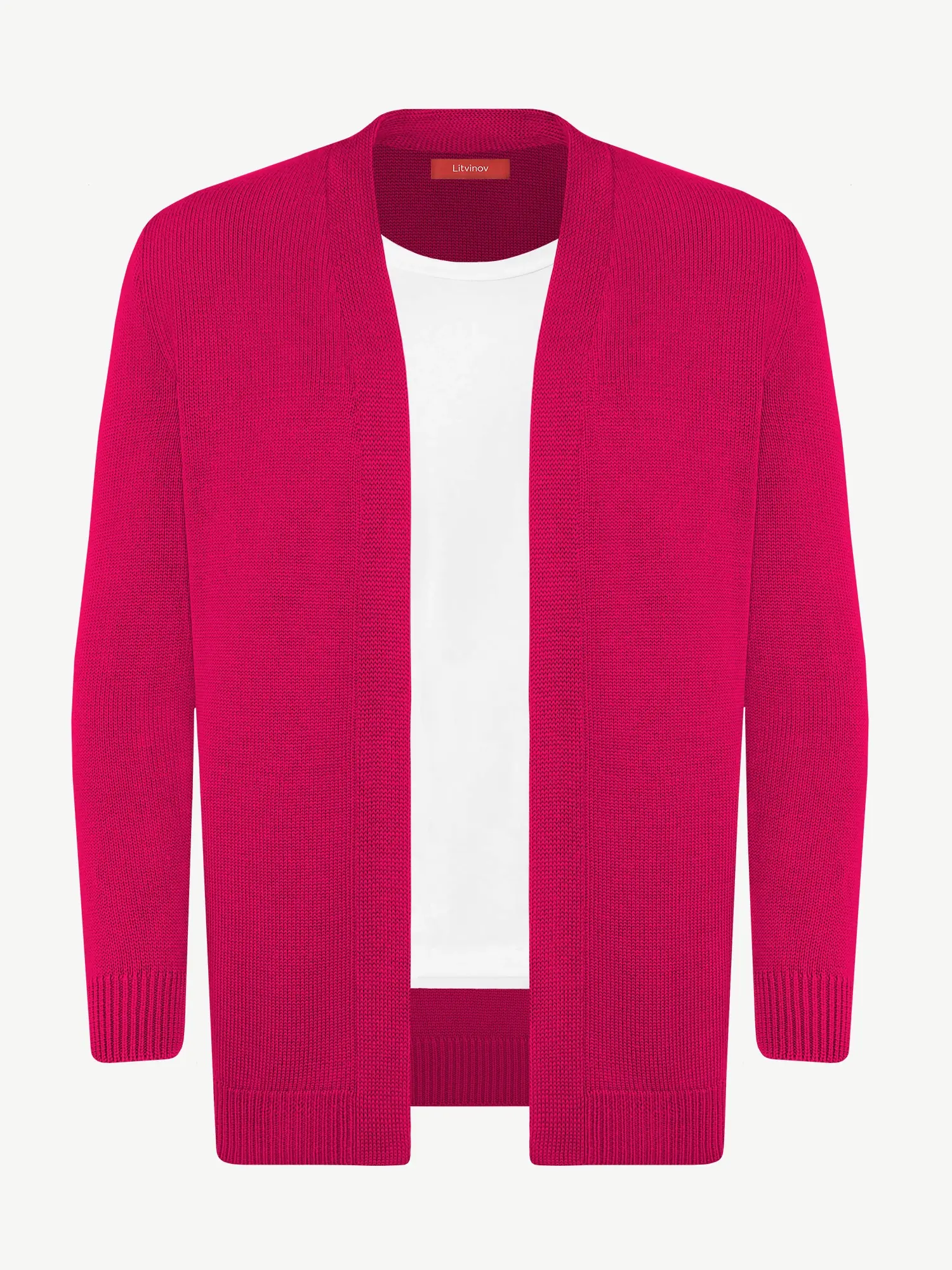 Кардиган с планкой из экохлопка