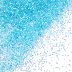 Конфетти фольга Цилиндр, Голубой перламутр, 0,2 см, 20 г. ВВ