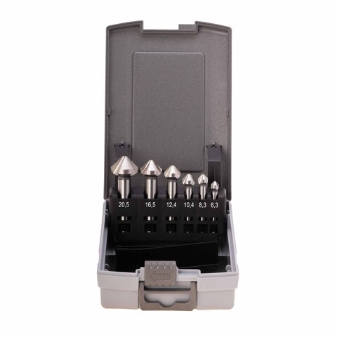 Набор зенковок 90° 6,3-20,5мм DIN335C 3z HSS 6шт Ruko 102152RO
