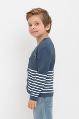 кардиган  для мальчика  КВ 30153/джинс