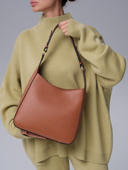 Кожаная сумка Azaro 31027 коричневый камень