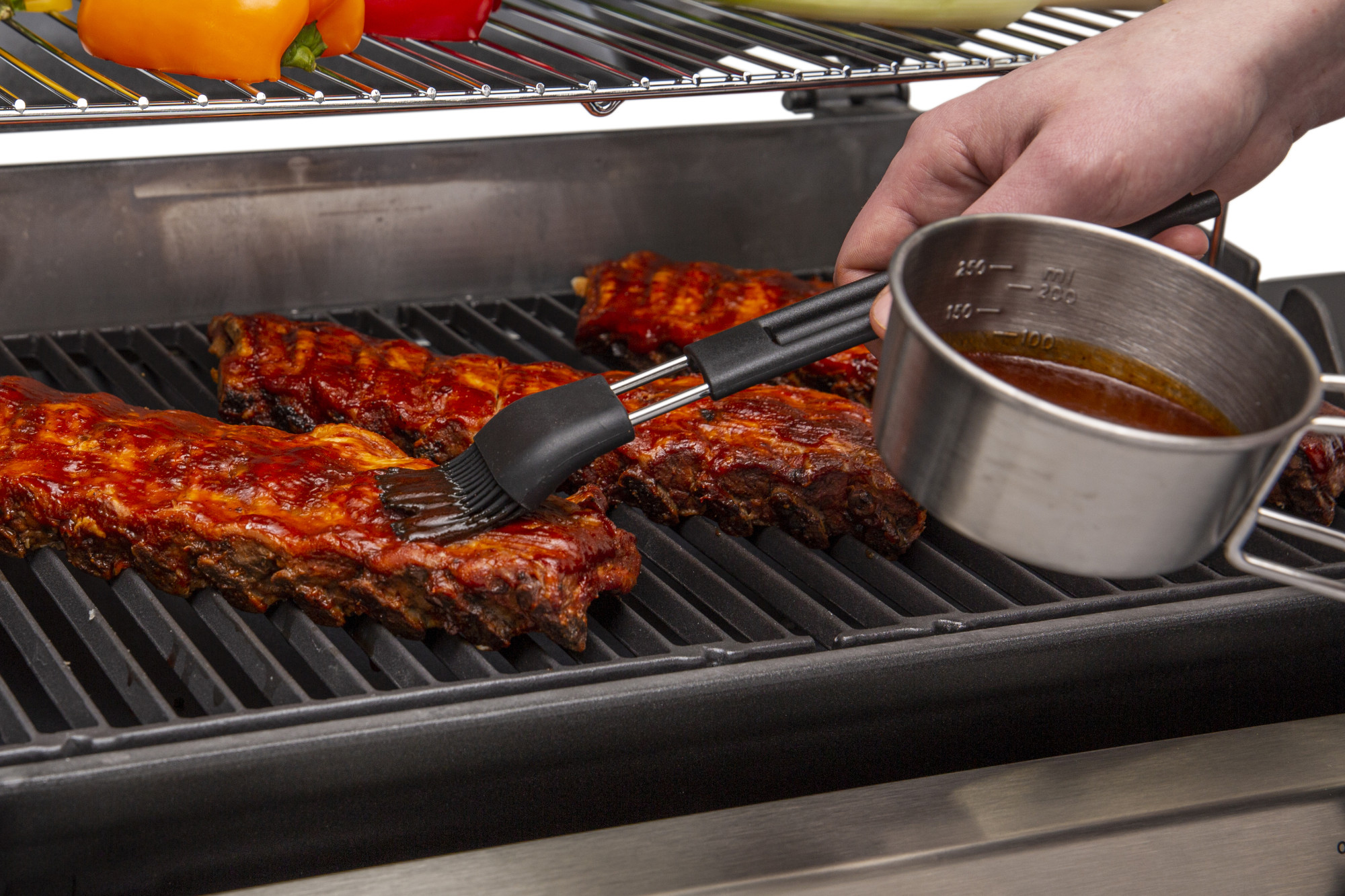 Набор ковшик и кисть для смазывания из нерж. стали BK