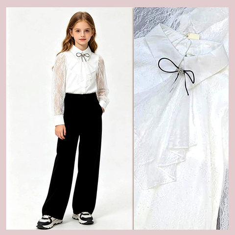 Блуза школьные д (8-12) 260415-WD171