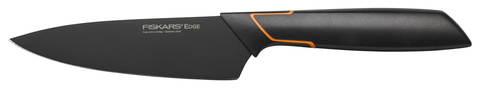 Нож кухонный Fiskars Edge (1003096) стальной разделочный лезв.120мм прямая заточка черный/оранжевый