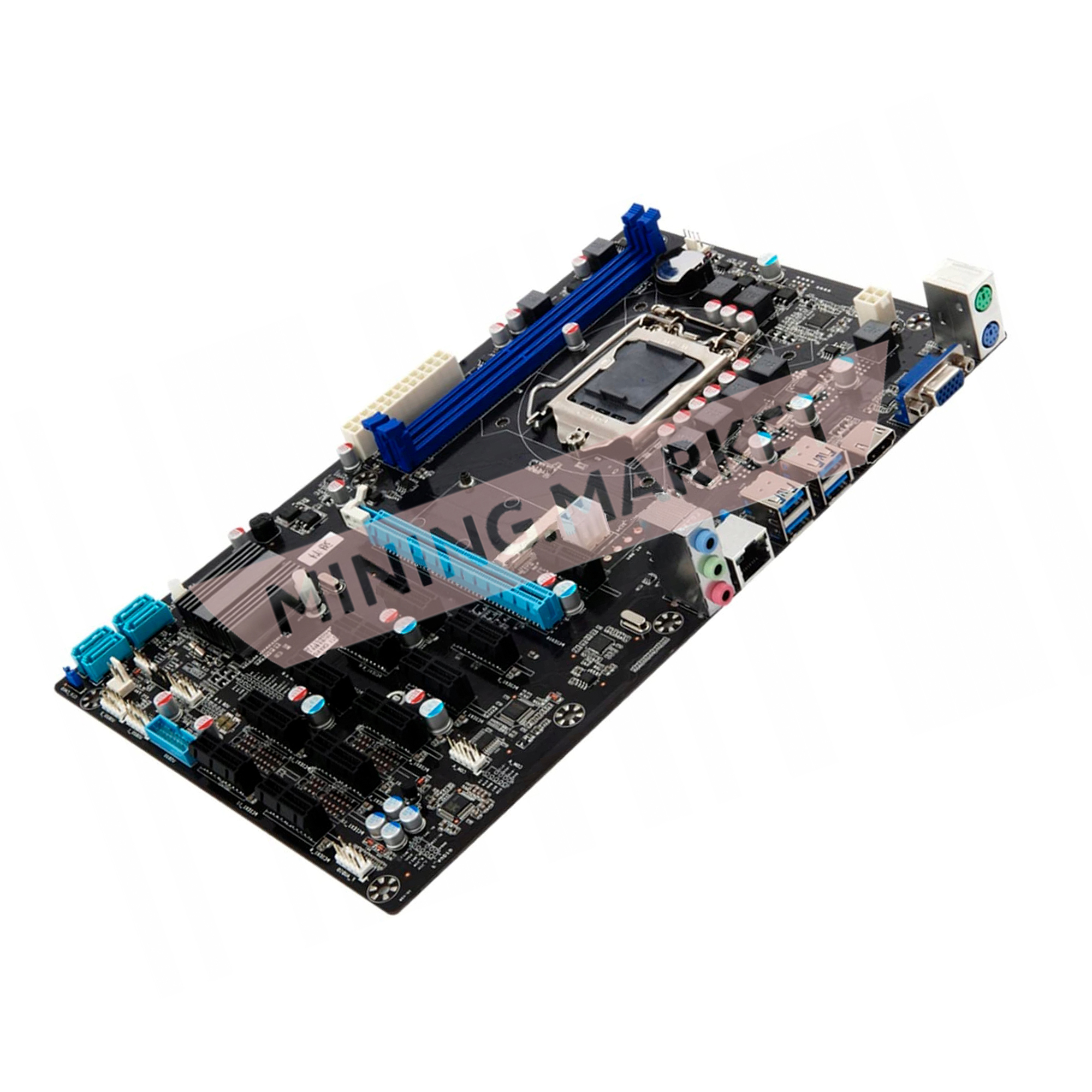 Материнская плата 12 ВК ESONIC B250-BTC-Gladiator (LGA1151, ATX