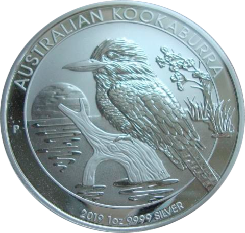 Австралия 1 доллар 2019 Кукабарра птица Серебро