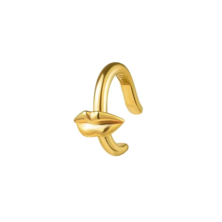 

Кафф Kiss Me Softly Lip Cuff - Gold