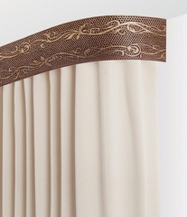 Пластиковый карниз с тиснением Legrand 3-х рядный Элиза 2000 мм