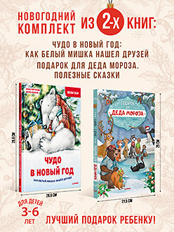Комплект из 2-х книг: Увлекательный Новый год с Дедом Морозом подарочный набор зимние сказки варежка страшный милый волк подарок деда мороза комплект из 3 книг в футляре