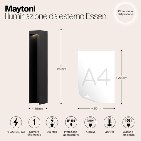 Ландшафтный светильник Maytoni Essen O596FL-L9B4K