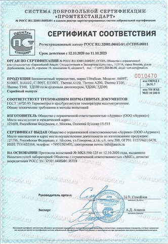 Инфракрасный бесконтактный термометр с настенным креплением Thermo A200