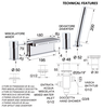 Remer N06317MMBO Смес ванна RR N06 317MM BO набортный каскад