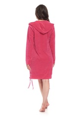 Модельный домашний халат розовый