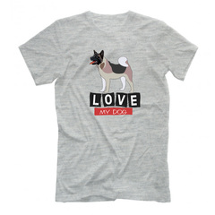 Футболка "Люблю свою Акиту"