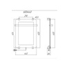Allen Brau Infinity 00288916 Полотенцесушитель электрический с рейлингом и креплением, цвет: серебро браш