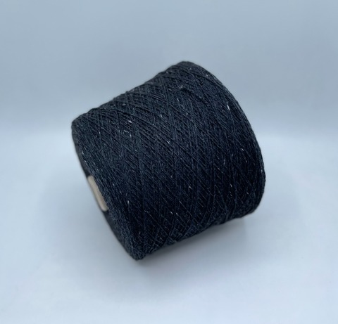 Cariaggi (пр.Италия),art-Malfile tweed, 2/13 650м/100 гр. 95%Меринос 5%Кашемир, цвет-Черный твид ,арт-27584