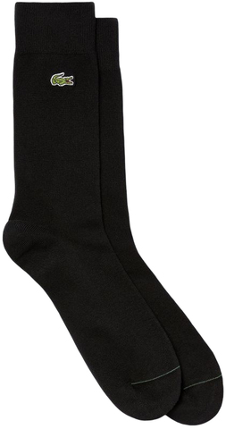 Теннисные носки Lacoste Men's Embroidered Crocodile Cotton Blend Socks 1P - black