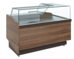 Угловая кондитерская витрина CARBOMA VISION KC82 SM 5-02 (левый модуль)