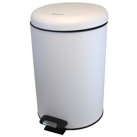 Ksitex BGR-12W Урна с механизмом поднятия крышки (белая)