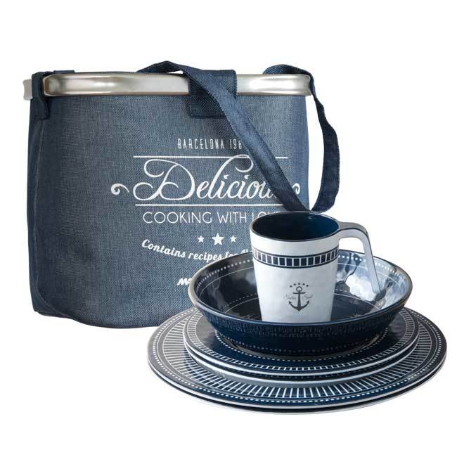 TABLEWARE PACK 6 PEOPLE SAILOR SOUL