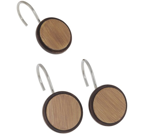 Набор из 12 крючков для шторки Carnation Home Fashions Buttons