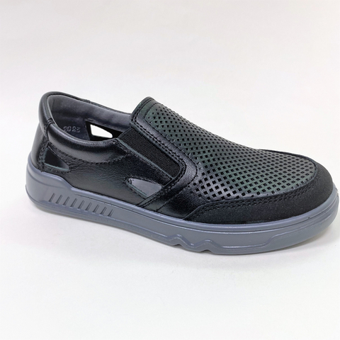 Кенка полуботинки школьные (р.32-37) AJE_2030-34_black
