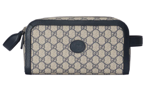 Несессер с переплетенными буквами G синий