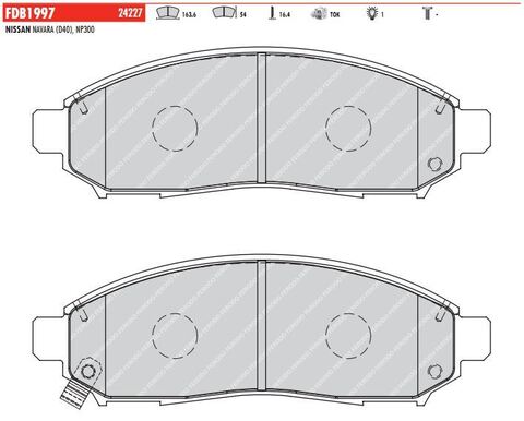 FDB1997 Тормозные колодки дисковые OE 'PREMIER'