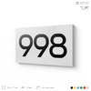 Номер на дверь 998, табличка на дверь для офиса, квартиры, кабинета, аудитории, склада, белая 120х70 мм, Айдентика Технолоджи