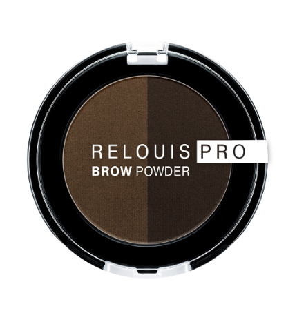 RELOUIS Тени для бровей PRO Brow Powder тон 03 Dark Brown