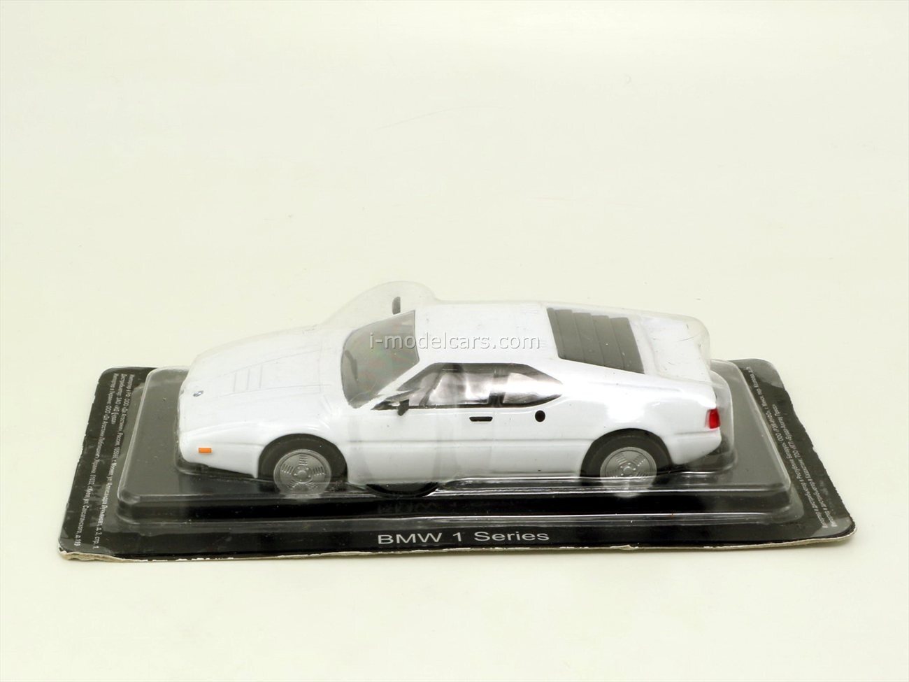 BMW M1 1978 1:43 OPO Collection Supercars Italiennes - Modèle IXO Socle & Vitrine