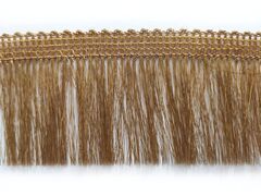 Бахрома-щётка  золото металлизированная люрекс 5,5см золото