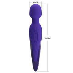 Фиолетовый wand-вибратор Antony-Youth - 26 см. - 