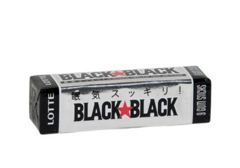 Жевательная резинка Lotte блэк блэк, 32г