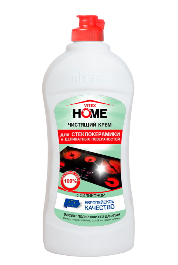 Чистящий крем "VITEX HOME" для стеклокерамики и деликатных поверхностей ...