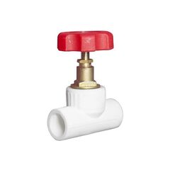 Вентиль ПП 32 PN 25, белый, Valfex