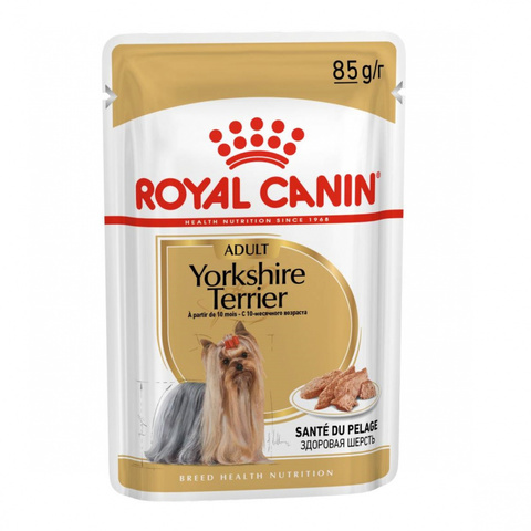 Корм Royal Canin Yorkshire Terrier Adult Консервы для собак породы Йоркширский терьер (Пауч) 85 гр