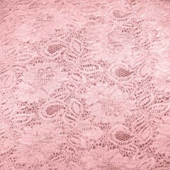 Ткань Кружево корд на меху, 150 см, розовый