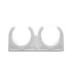 Опора двойная ПП 20, белая, Valfex