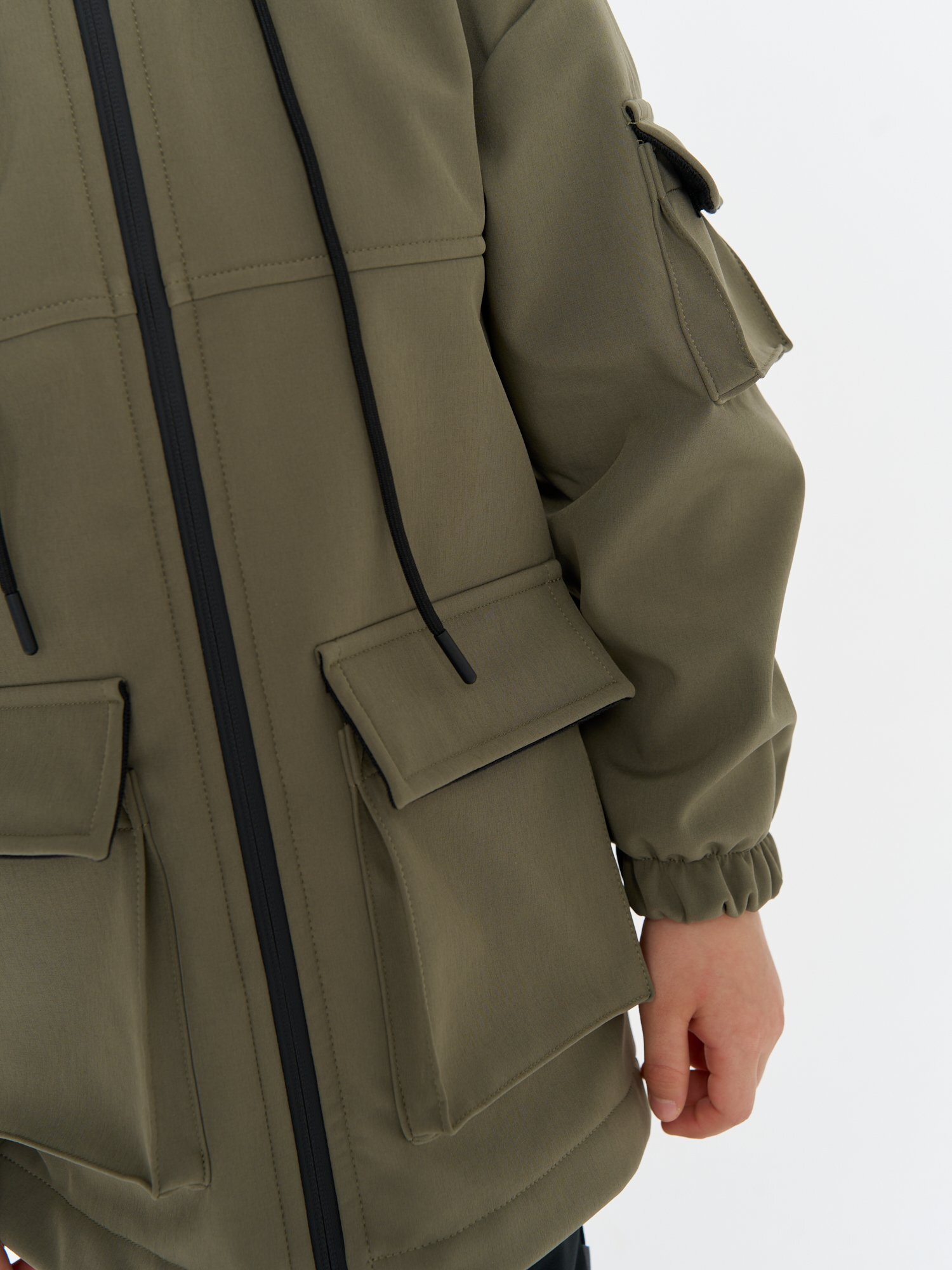 куртка softshell демисезонная "хаки"  купить с доставкой